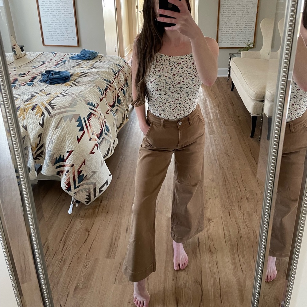 High rise crop pant